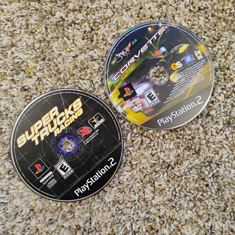 PlayStation 2 8 Game Lot SSX HSX Freestyle‎ Corvette Super Truck Ford Racing Etc